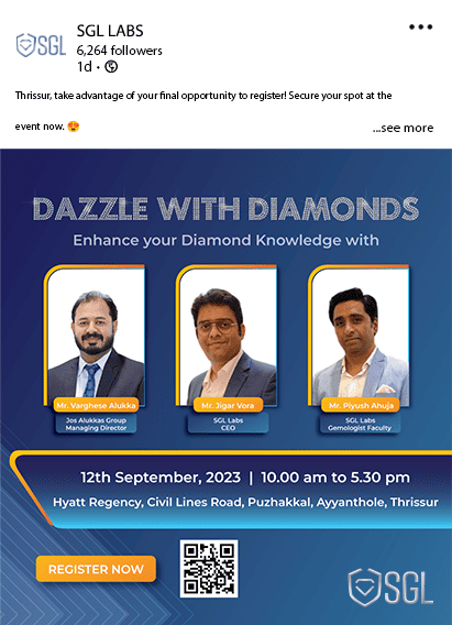 dazzle with diamonds - all speaker image for Thrissur